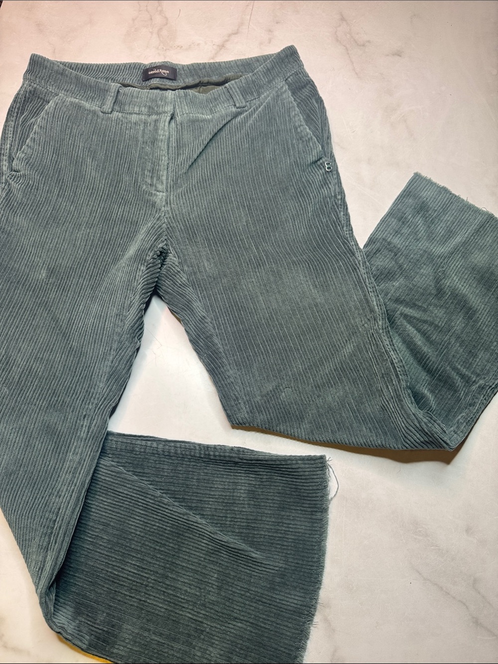 Ottod’ame Corduroy Green Trousers